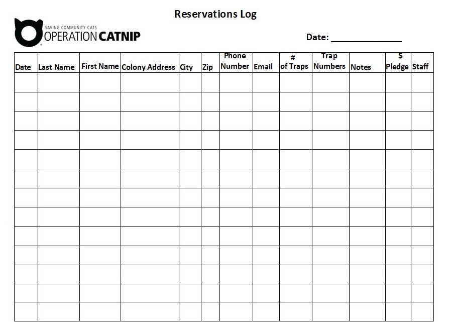 Printable Reservation Book Free 9  sample reservation forms in pdf