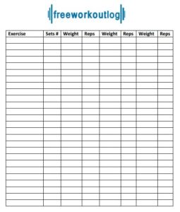 19+ Exercise Log Template | Free Log Templates