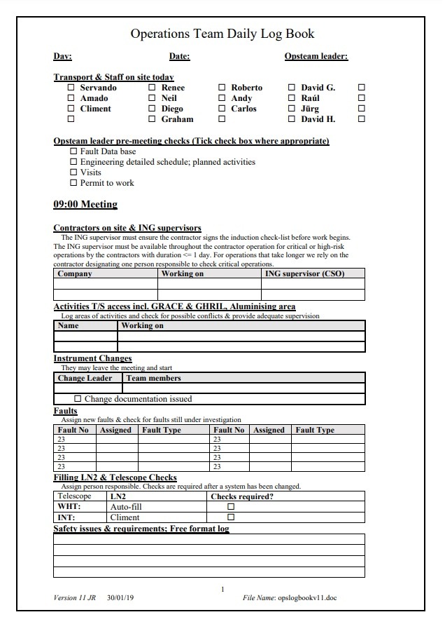 Log Book Templates 10 Free Printable Word Excel Pdf Formats Samples Examples Forms